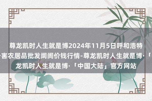 尊龙凯时人生就是博2024年11月5日呼和浩特市好意思通首府无公害农居品批发阛阓价钱行情-尊龙凯时人生就是博·「中国大陆」官方网站